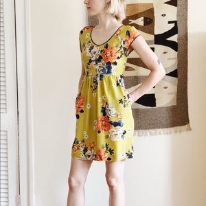 Anthropologie Chartreuse Moulinette Soeurs Dress